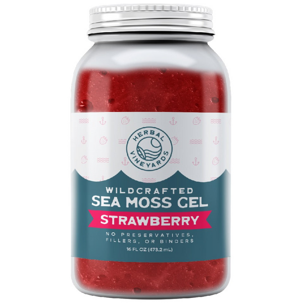 WHOLESALE STRAWBERRY SEA MOSS GEL CASE  (12 JARS EACH CASE)